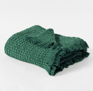 Narzuta Koc Pled na Łóżko 125x200 FAVO Zielona E33399