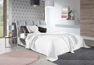 Bawełniana Narzuta na Łóżko FAVO DESIGN Biała C27919
