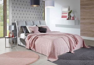 Narzuta na Łóżko FAVO DESIGN Różowa ND27965