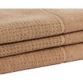 Ręcznik  FARO w kolorze TAUPE o gramaturze 500g/m2  z bliska